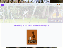 Tablet Screenshot of dutchbowhuntingclan.nl